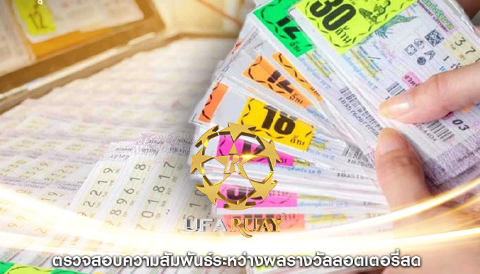ตรวจสอบความสัมพันธ์ระหว่างผลรางวัลลอตเตอรี่สด